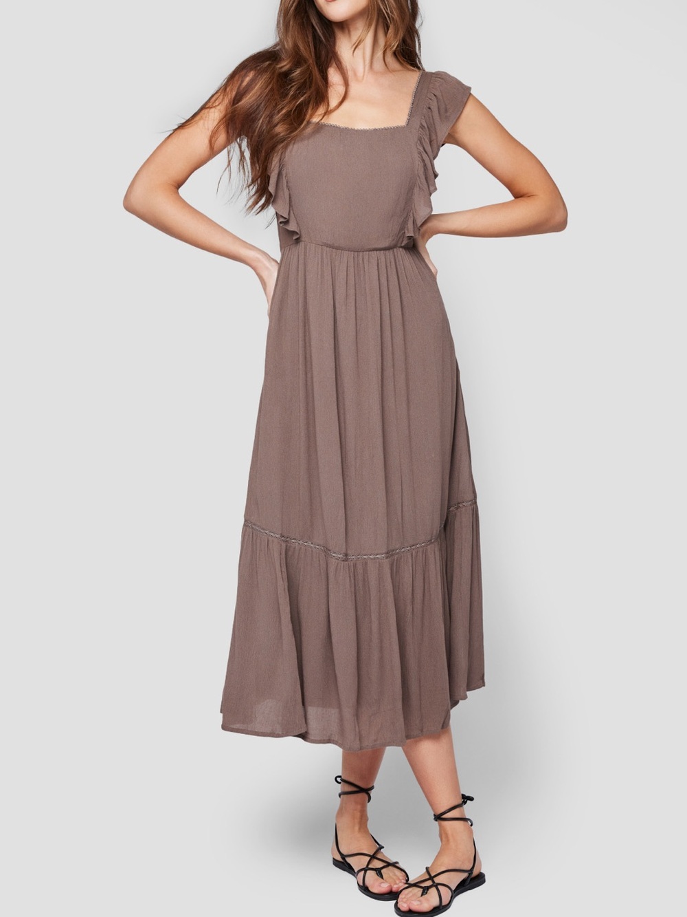 Gentle Fawn Quinn Midi Dress in Porcini